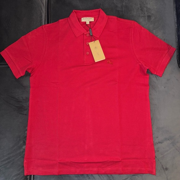 Burberry Hartford Men's Military Red Polo Size XL